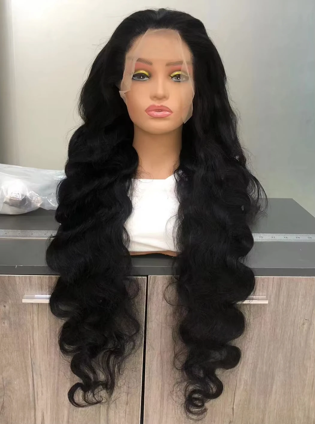 250% Density 40 Inch Body Wave Human Hair Wig Brazilian Pre Plucked 13x4 13x6 HD Transparent Lace Frontal  Wigs For Black Women