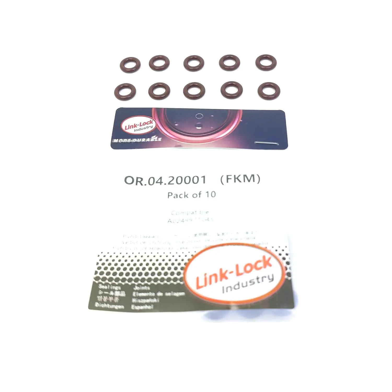 LINK-LOCK 10PCS OR.04.20001 Kit de Juntas Tóricas de Sellado FKM Viton para Tubería de Turbocompresor A0249971045 0249971045 para MERCEDES-BENZ M274