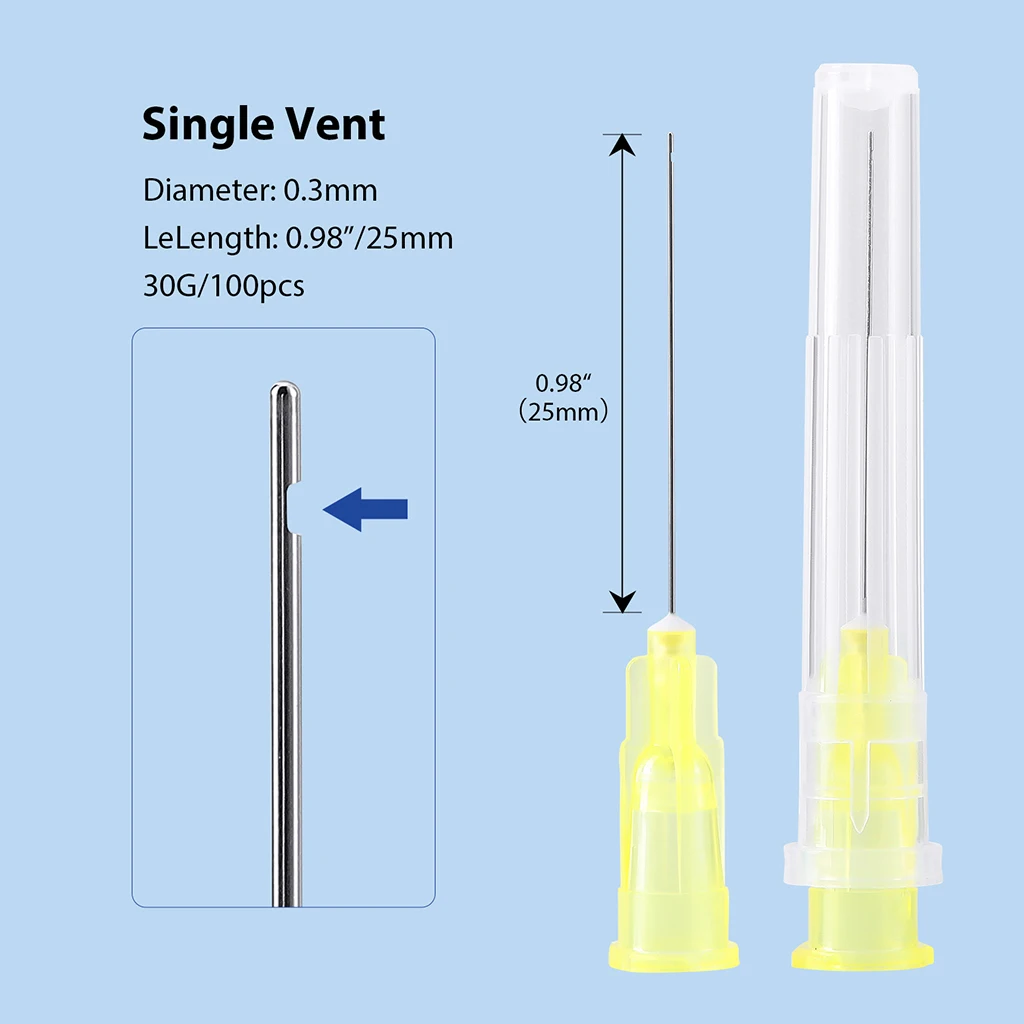 100 Stück/Box AZDENT Zahnwurzelkanal-Reinigungsnadeln 25mm Endodontie-Irrigierungsspitzen 0,3/0,4mm Einweg-Zahnmedizinprodukte – Detail 6