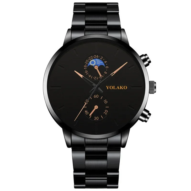 Reloj para hombre, reloj para hombre, relojes de negocios simples y novedosos para hombre, relojes de cuarzo de acero inoxidable a la moda de lujo