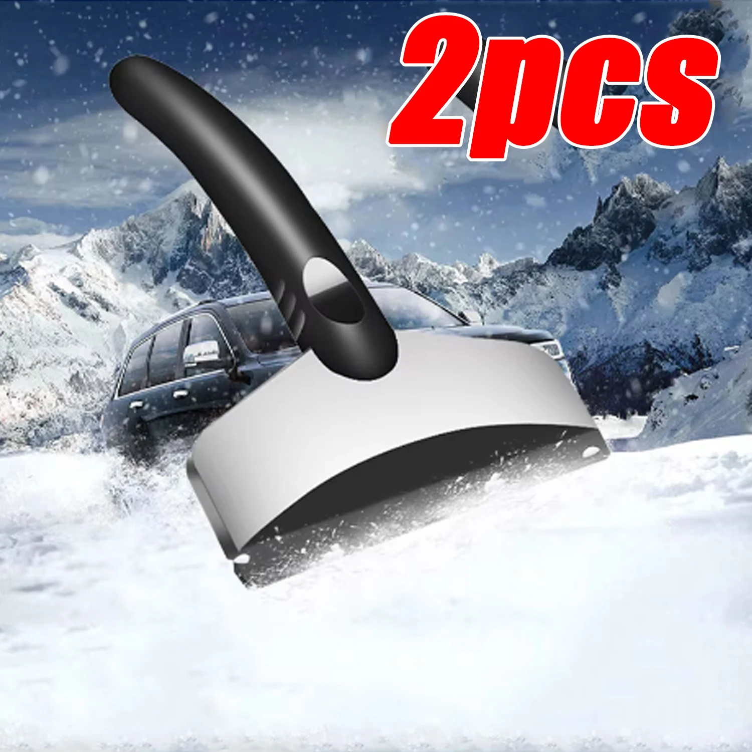 Car Ice Scraper Snow Removal Shovels Windshield Glass Defrost Removal Automotive Winter Stainless Steel Cars Accessories