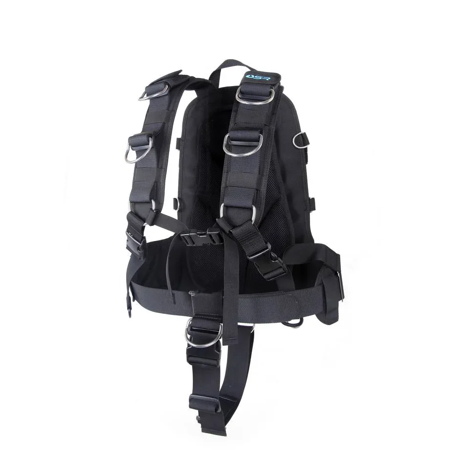 Scuba Diving BCD Technical Diving Soft Harness To Fit Backmount with Soft Shoulder Pad Adjustable Strap