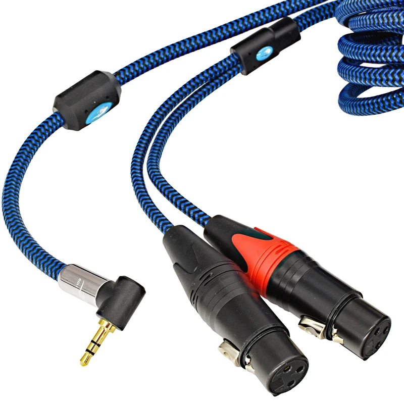 

Audio Cable 3.5 Mini Jack to Dual XLR Female for Car Headphone AMP Hifi 3.5mm to Regular 3-Pin XLR Shielding Cable 1M 2M 3M 5M