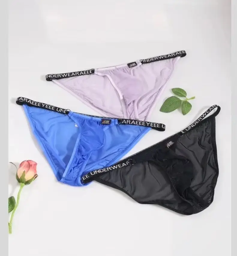 

Fashion Underwear men's briefs personalized underwear man blackBlue party Underwear A733