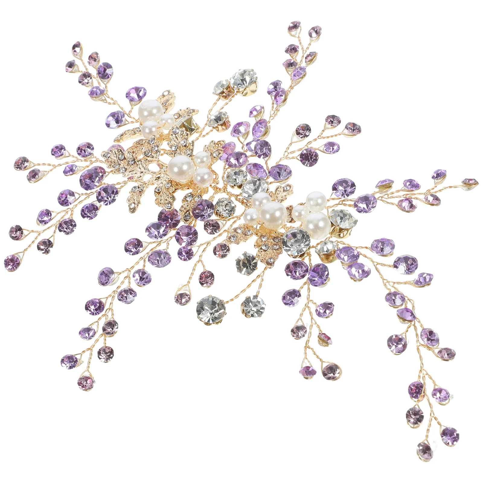 

Pearl Bridal Headpiece Elegant Leaf Rhinestone Hair Accessories Wedding Bride Hair Accessories Women Headpiece Delicate