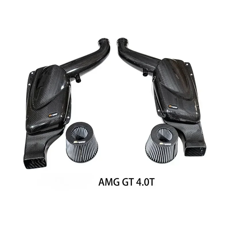 Dry Carbon Fiber Car Engine Cold Air Intake System Auto Parts Replace for AMG GT 4.0T 2019-UP