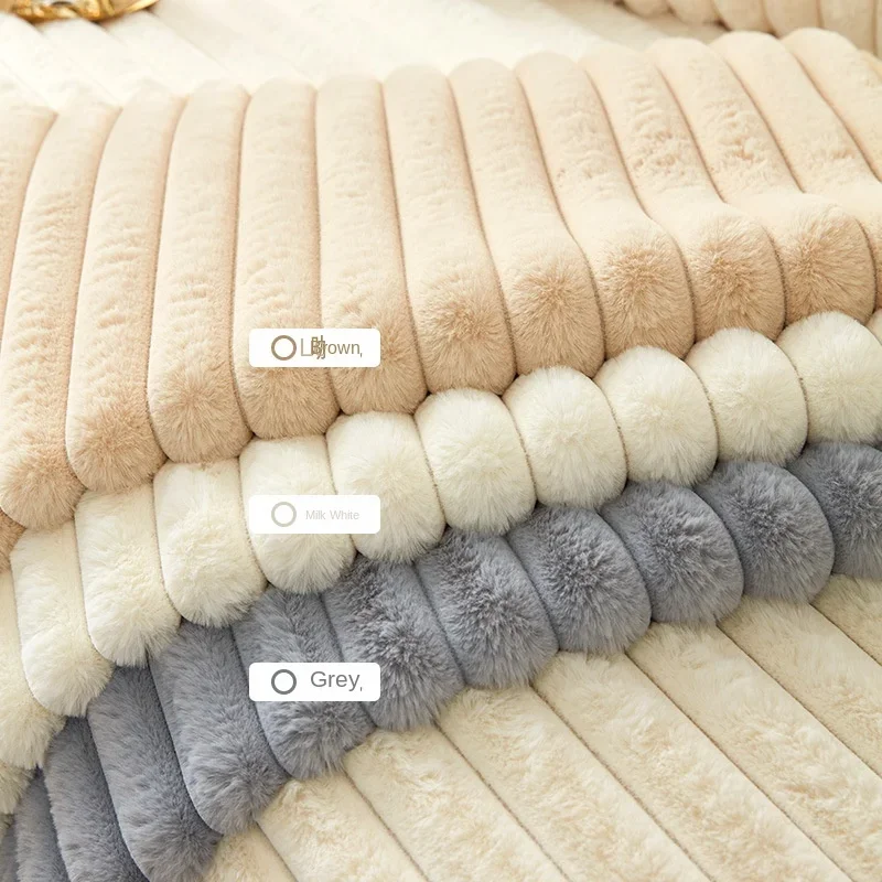 High Quality Winter thickened faux rabbit fur sofa cushion,warm seat pad,sofa slipcover S097