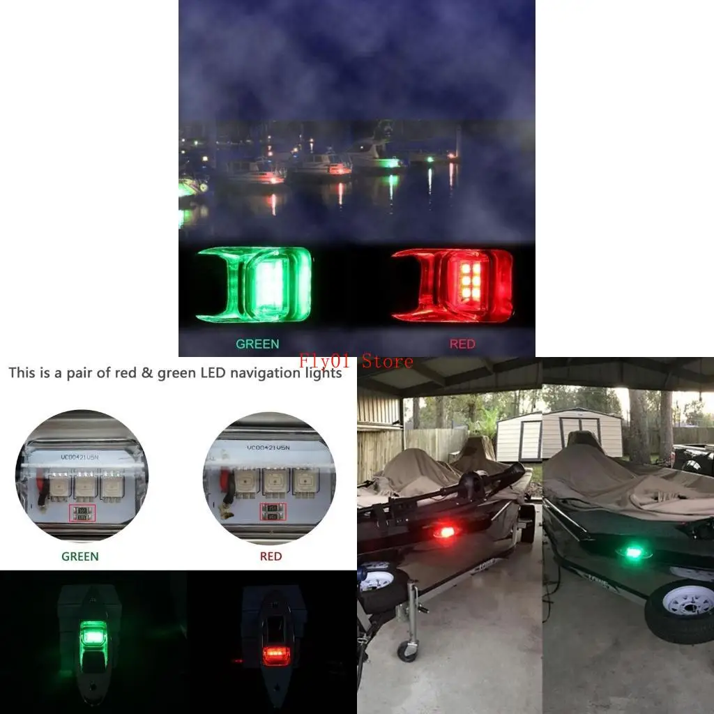 

Энергетические мощные светодиодные навигационные огни с высокой яркостью для лодок повышают безопасность на воде с легкой 1 пара