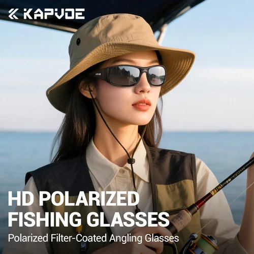 Imagen 2 del producto Kapvoe, nuevas gafas de sol polarizadas para pescar y ciclismo para hombre, gafas para mujer, gafas para deportes de bicicleta, gafas para correr al aire libre, gafas de pesca UV400
