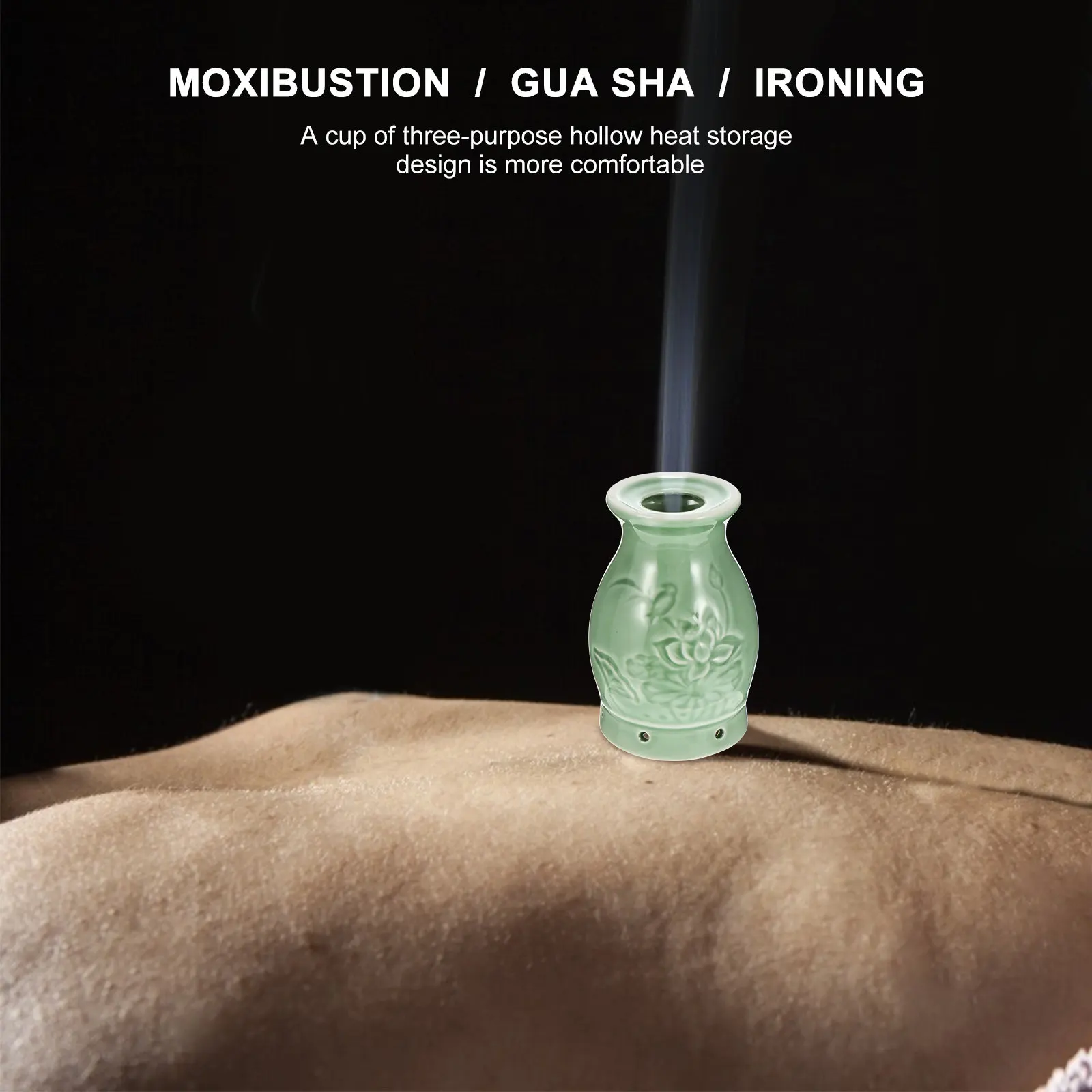 

1 шт. керамическая горелка для моксы с эргономичной ручкой, выдвижным фильтром для золы и массажным эффектом, легкая