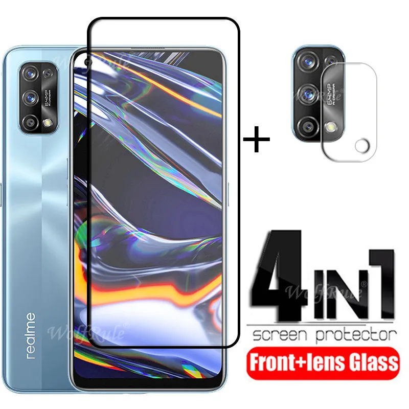 

4-в-1 для OPPO Realme 7 Pro стекло для Realme 7 6 Pro закаленное стекло протектор экрана для OPPO Realme 6 7 Pro C11 X3 стекло объектива