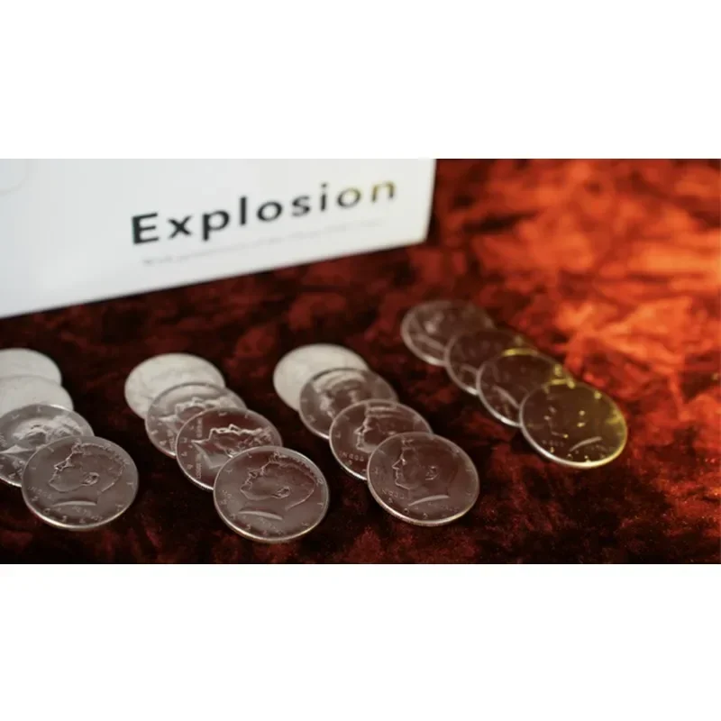 

Explosion (Half Dollar) By Dean Dill and LT Magic Money Magic Close Up Performer Magia Tricks Illusions Gimmicks Magie Props
