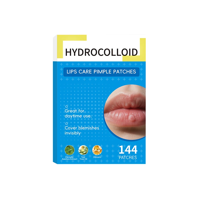 144 Parches para Ampollas Bucales, Parches para Herpes Labial, Parches Hidrocoloides para el Cuidado de los Labios, Parches para Ampollas Bucales