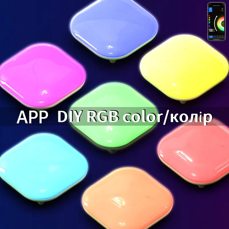 MOSLIGHTING LED مصباح ذكي قابل لإعادة الشحن فانوس التخييم RGB WiFi App التحكم عكس الضوء التحكم الصوتي العمل في الهواء الطلق شنق مصباح الخيمة
