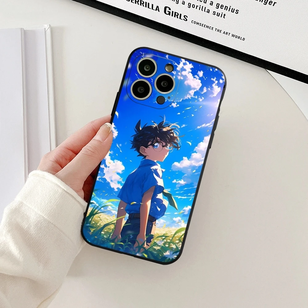 Detective Conan Anime Phone Case for iphone 13 15 16ProMax 11 14 12 Pro Xs Max Mini Xr X 7 8 Plus Shell Coque