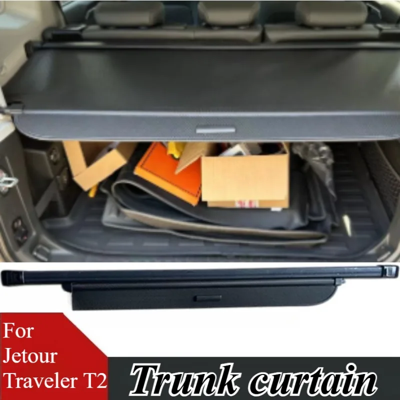 

For Jetour Traveler T2/L9/L6/T1/L7 Trunk Cargo Cover Shade Retractable Luggage Shelf Partition Storage SUV Accessories Organizer