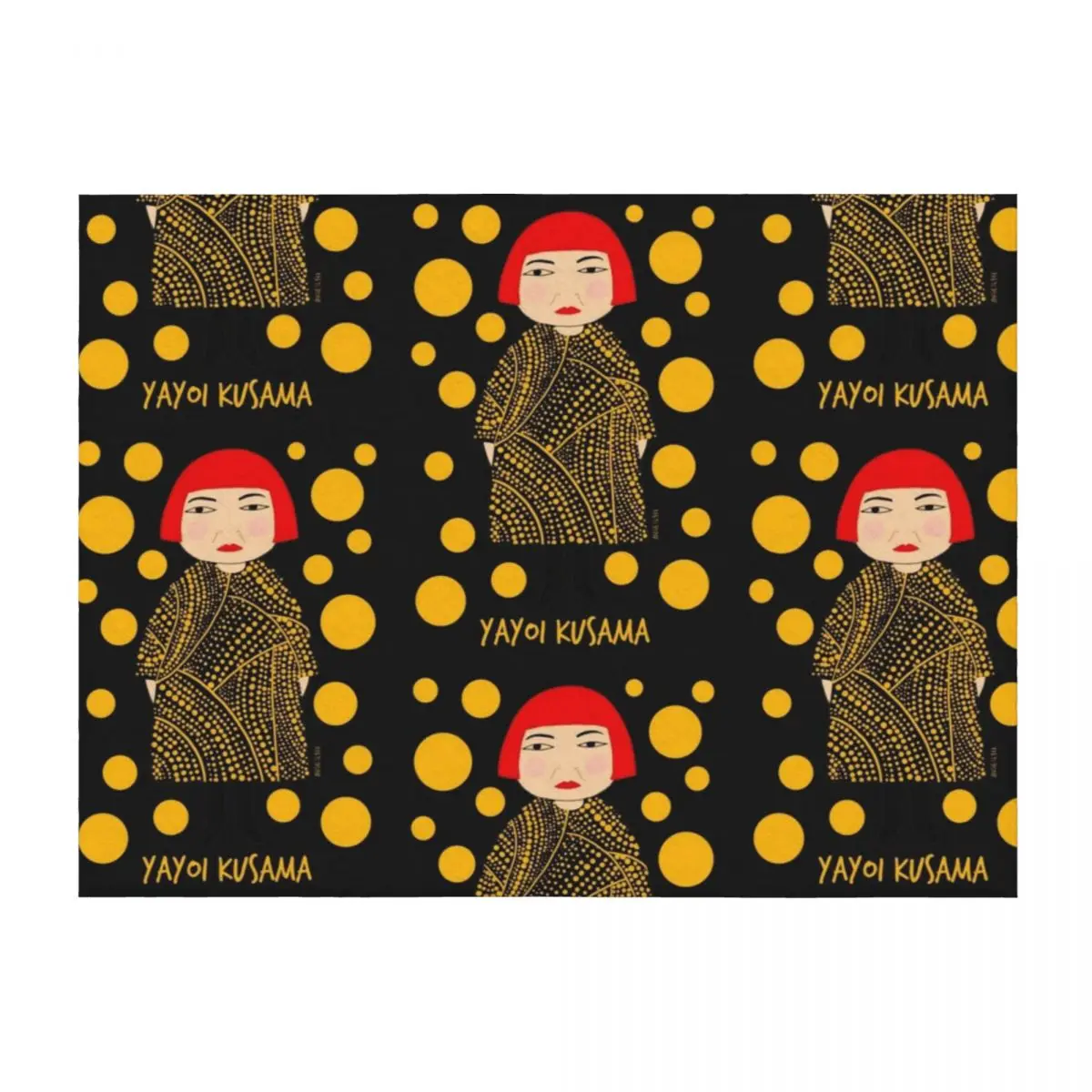 

Yellow dots Yayoi Kusama inspired Throw Blanket Sofa Quilt for sofa Sleeping Bag Luxury Throw Blankets