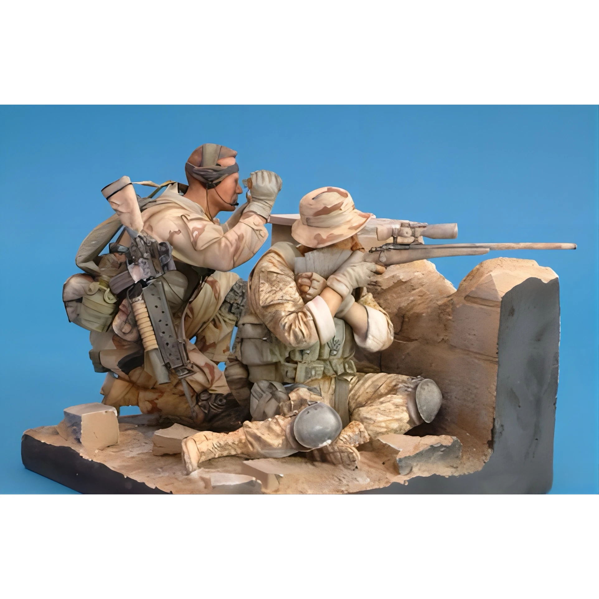 

Комплект неокрашенной модели из смолы 1/16, солдаты Второй мировой войны, 2 человека со сценой, в разобранном виде и неокрашенном виде GK