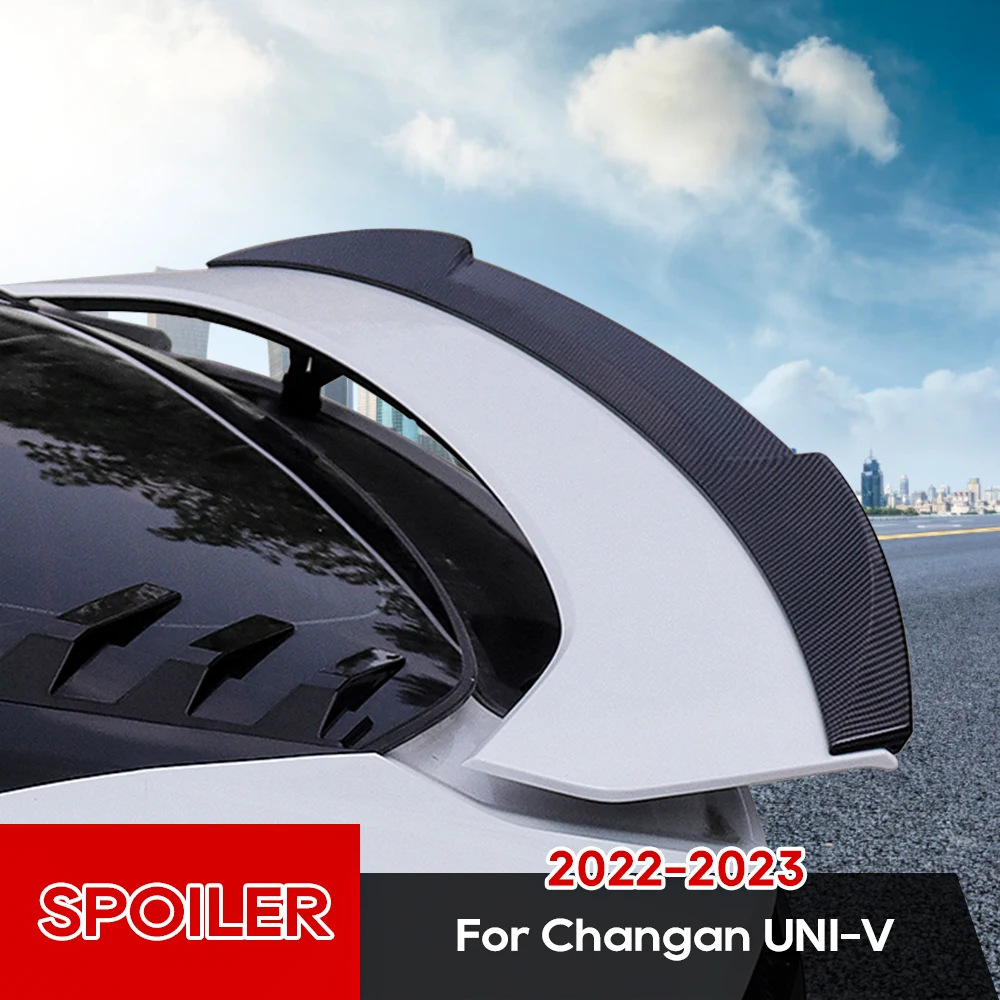 Alerón de maletero UNIV para CHANGAN UNI-V, accesorio decorativo para Exterior, fibra de carbono, reacondicionamiento, 2022, 2023