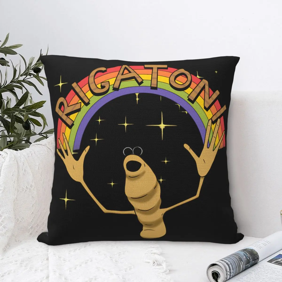 Marcus The Worm Rigatoni Pillowcase Polyester Cushion Cover Decorative Pillow Case Cover Home Drop Shipping 45X45cm