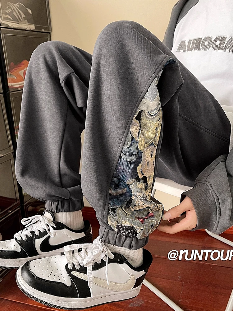 

Teenage Autumn Winter Oversize Sports Sweatpants for Men Chinese Sle Casual Loose Fit Long Pants Youthful Vitali Faion