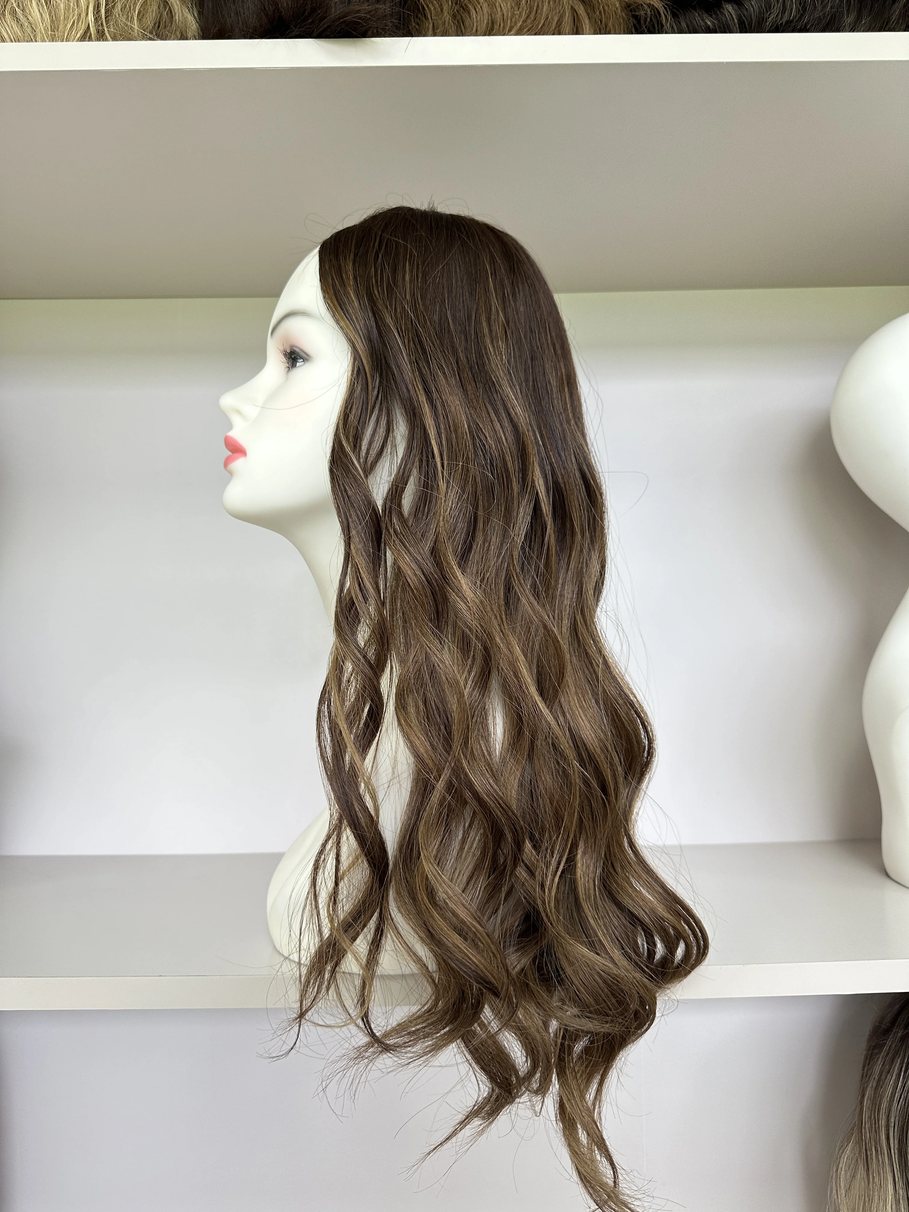 Peruca de seda para mulheres, perucas kosher, cabelo europeu, cor natural, cabelo humano tsingtaowigs, peruca judaica, top de renda, frete grátis