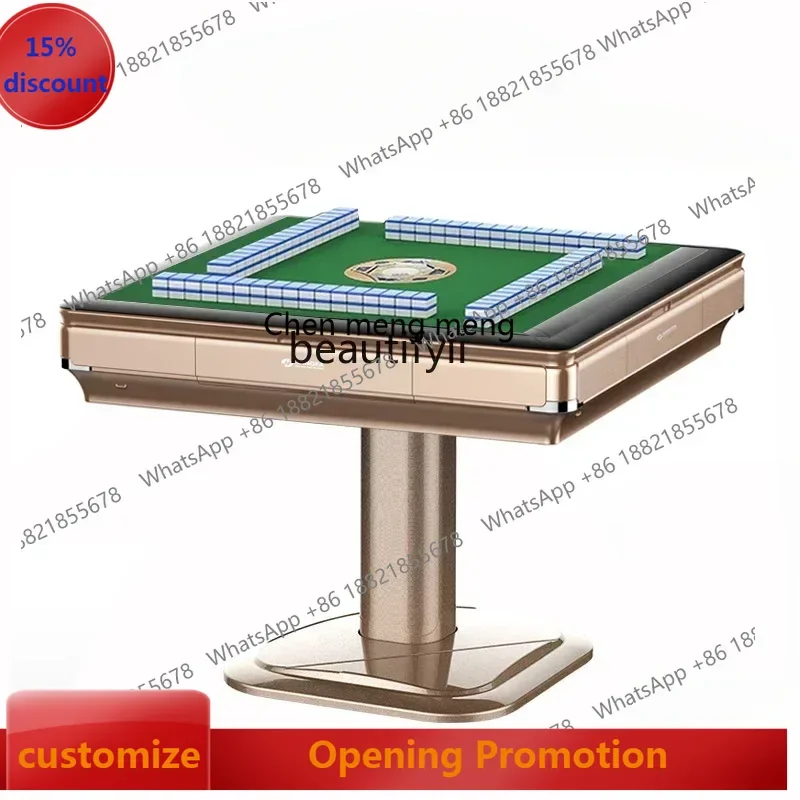 

new style Electric Double Drive Bass Mahjong Machine Automatic Household Folding Dining Table Dual-Use Mahjong Table ss 7304