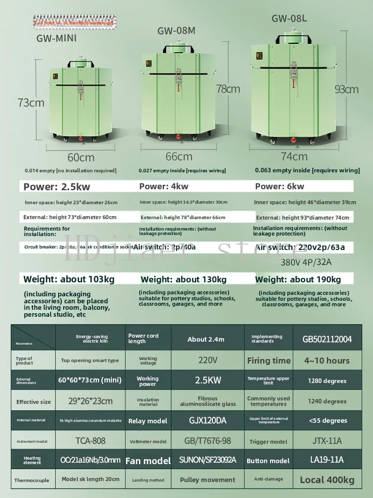 

Smart Controlled 220V Household Kiln Furnace – Easy Operation, High-Quality for Home DIY & Craft Projects
