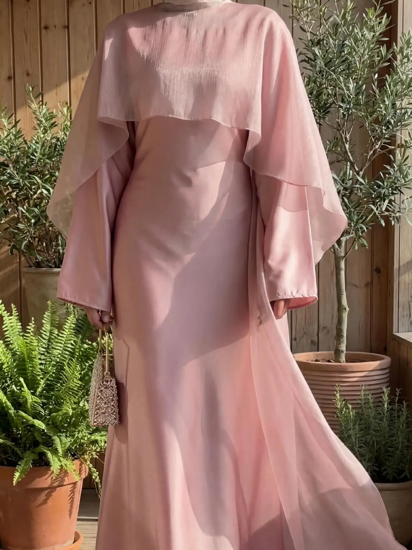 

Модная исламская одежда из Дубая: женская накидка-абайя, скромное мусульманское платье, закрытая абайя для женщин, наряд на Ид и Рамадан, мусульманское платье для женщин.