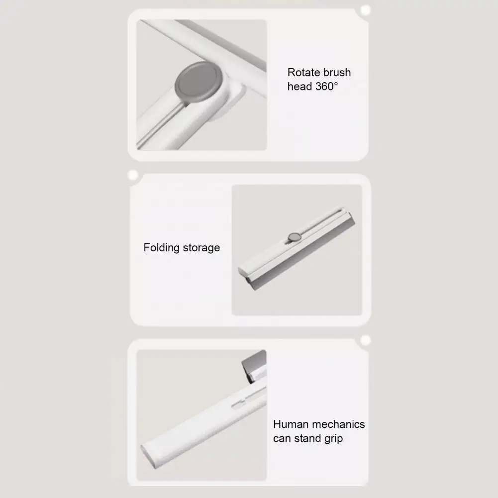 Glass Tool Double-sided Window Squeegee Cleaner Tool Foldable Shower Glass Door Wiper Mini All-purpose Car Home Window Tool