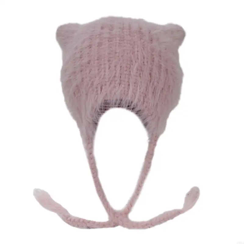 P88A قبعة الأذن القطيفة الشتوية للمراهقين تحافظ على الدفء وتحمي قبعة الأذن مقاومة للرياح #3