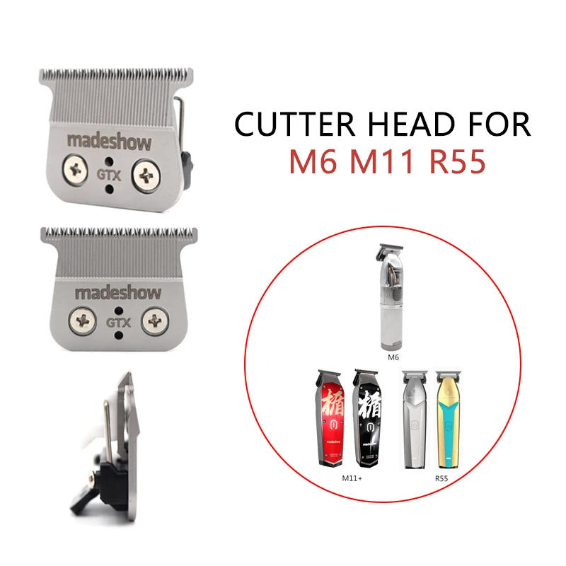 Professional Hair Clipper 0mm Original Blade Hair Cutting Machine Replaceable Cutter Head Madeshow M6 M11 Kulilang R55