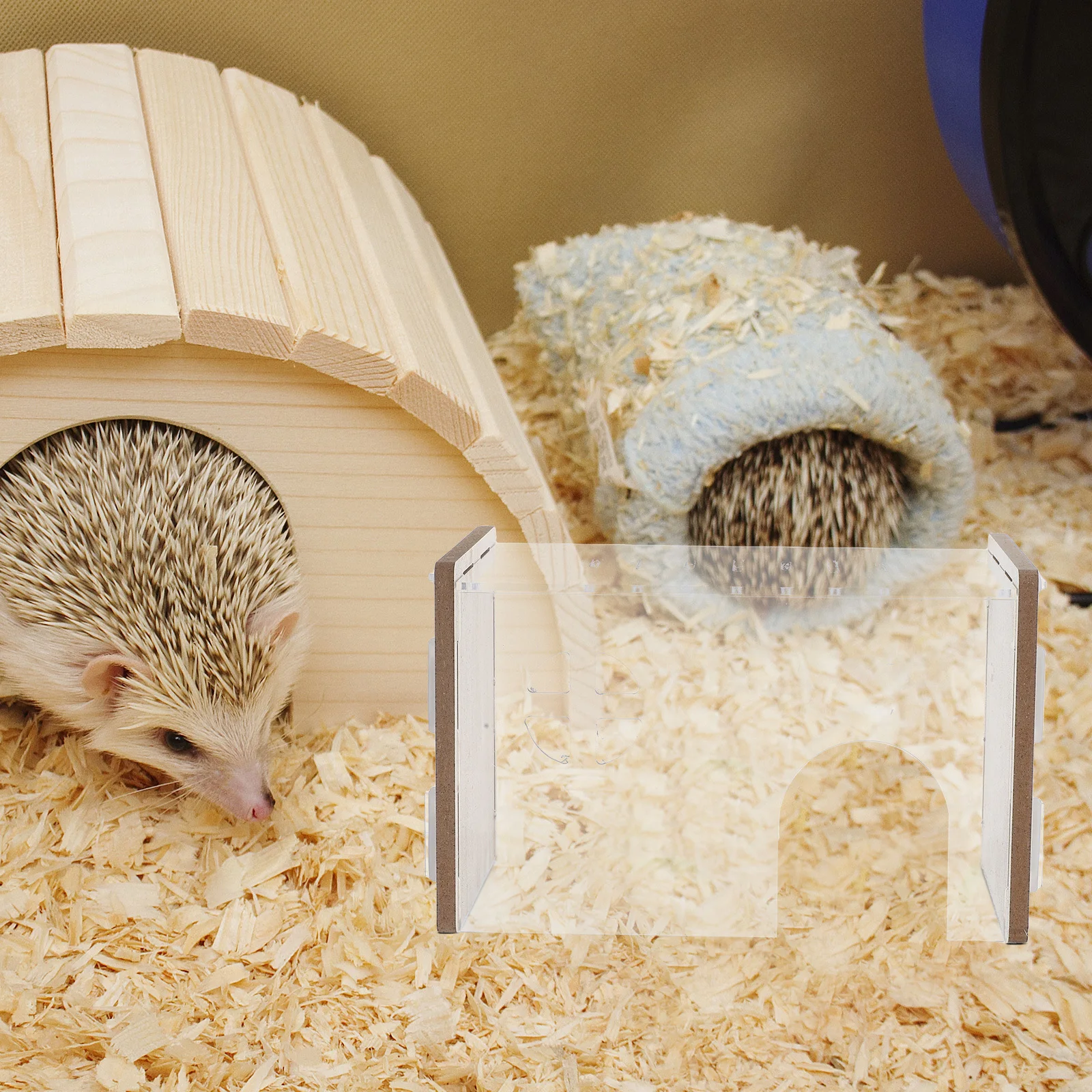 

Transparent Acrylic Hamster Hideout Indoor Small Animal Hide Nest Cage Habitat Decorative Hamster Chinchilla Hut