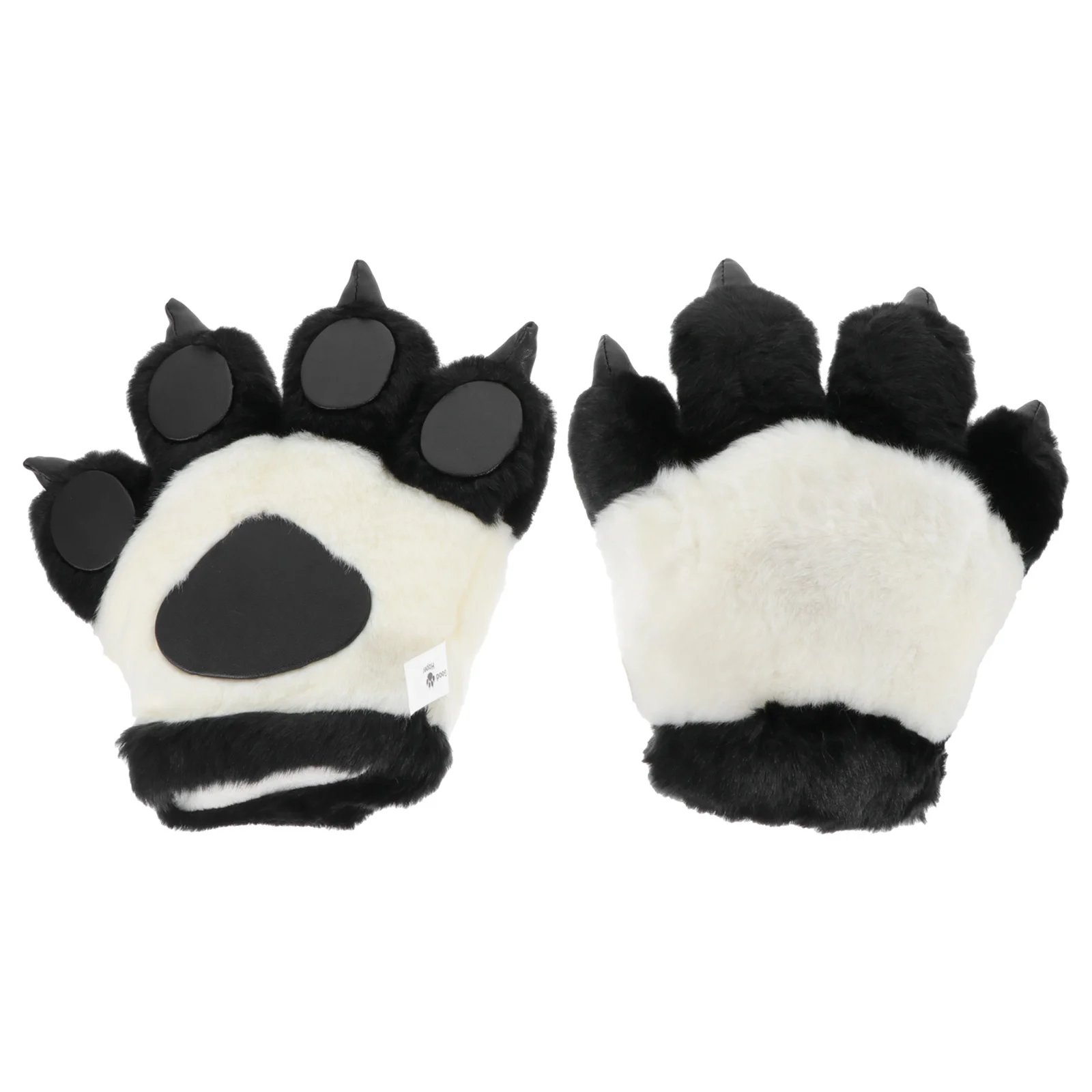 

2Pcs Bear Claw Gloves Adorable Animal Palm Design Comfortable Warm Role Play Party Props Cosplay Supplies Photo Accessories