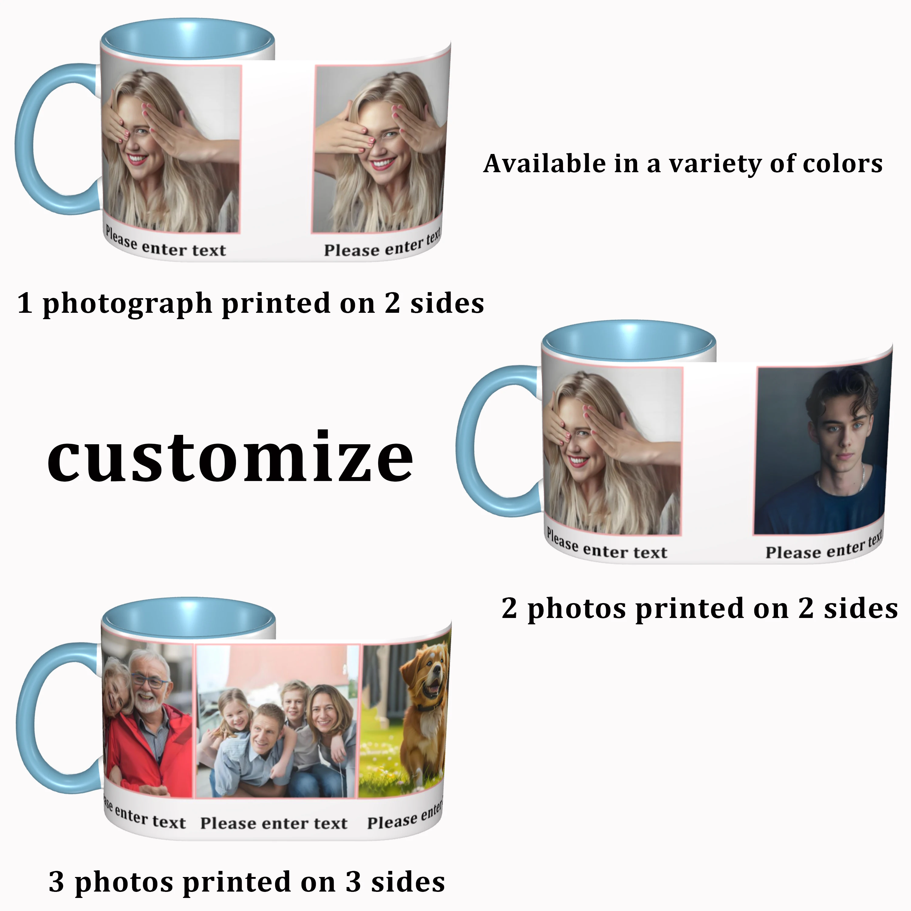 

1pcs custom coffee mug with custom photo, name/text, unique design of the cup, suitable for Father's Day gift and daily use