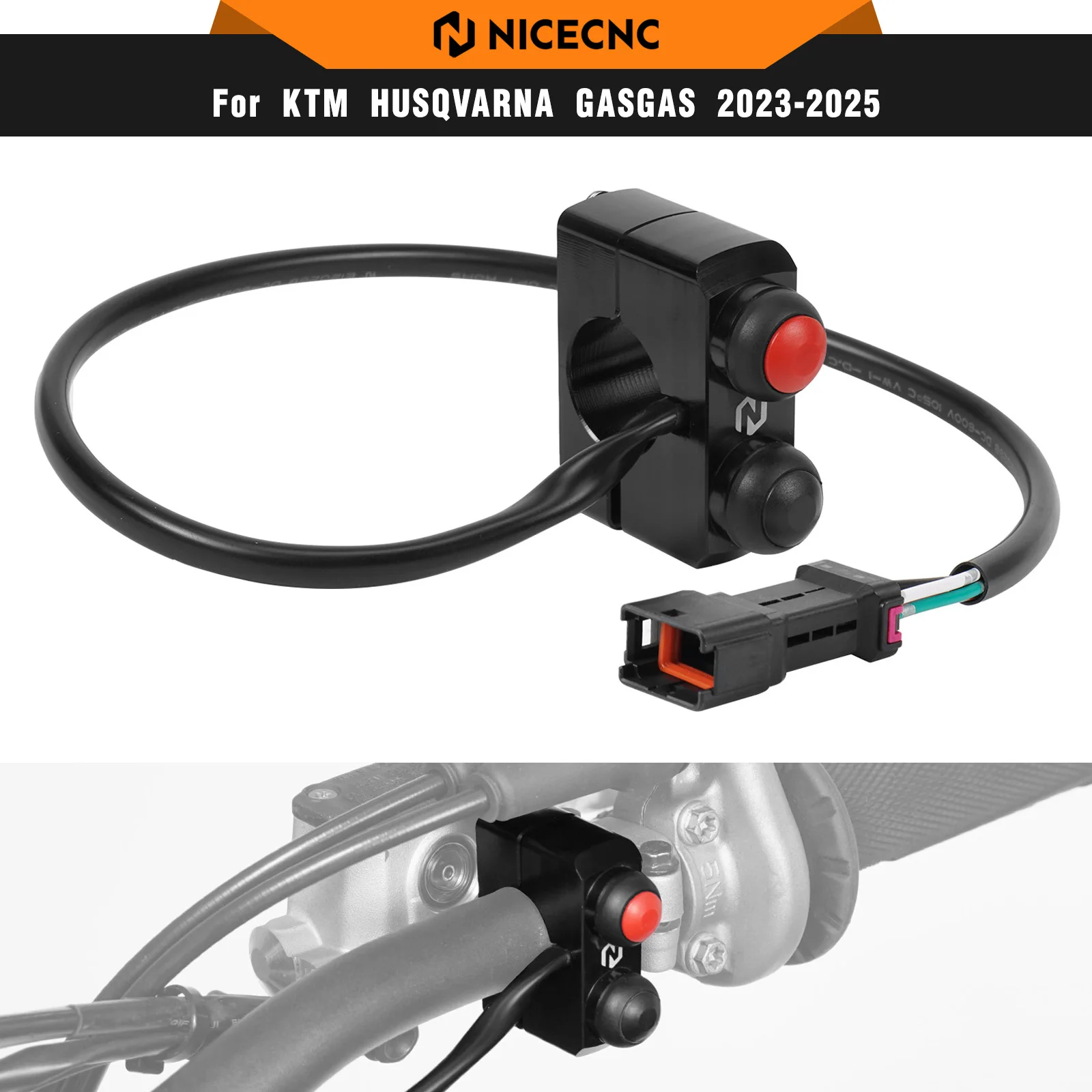 NICECNC لـ GasGas EC 300 EC 250 2024 2025 بدء قتل زر التبديل لـ Husqvarna TE 300 FE 350 FE 450 FE 501 TX 300 FC 350