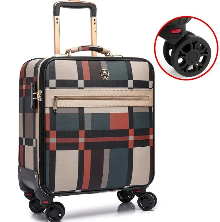 Imagem -02 - Bolsa de Bagagem de Rolamento para Homens Mala de Viagem Mala Spinner Bolsas de Carrinho de Negócios Rodas 24