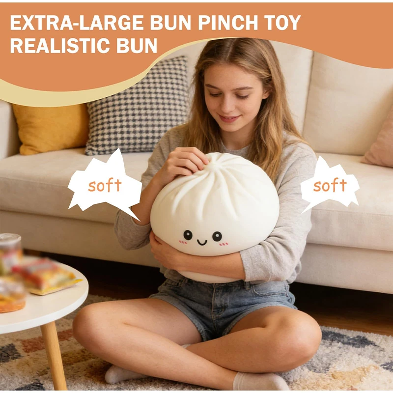 New 25cm Colorful Dumpling Big Stress Balls Reusable Low Rebound Decompression Dough Ball Unique Home Decoration Birthday Gift