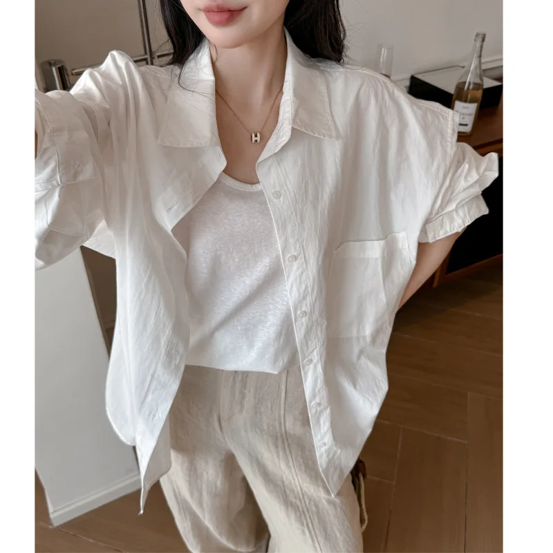 

Shirt Women's Long Sleeve Fashion Vest Jacket Spring Summer Shirt Top