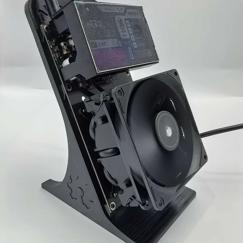 Bitaxe NerdQaxe++ Personal Blockchain BTC Solo Miner 4.8TH/s with 3.5'' Large Screen And Mute Fan for Cryptocurrency Mining