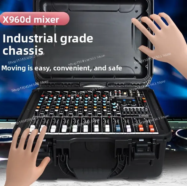 A mixer with an amplifier, a 99-effect reverberation device in a high-power integrated form