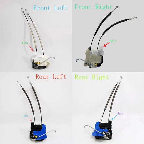 81311-1W020 Mecanismo de Motor del módulo de pestillo del actuador de cerradura de puerta delantera trasera izquierda derecha de potencia apto para Kia Rio Pride 2012-2017