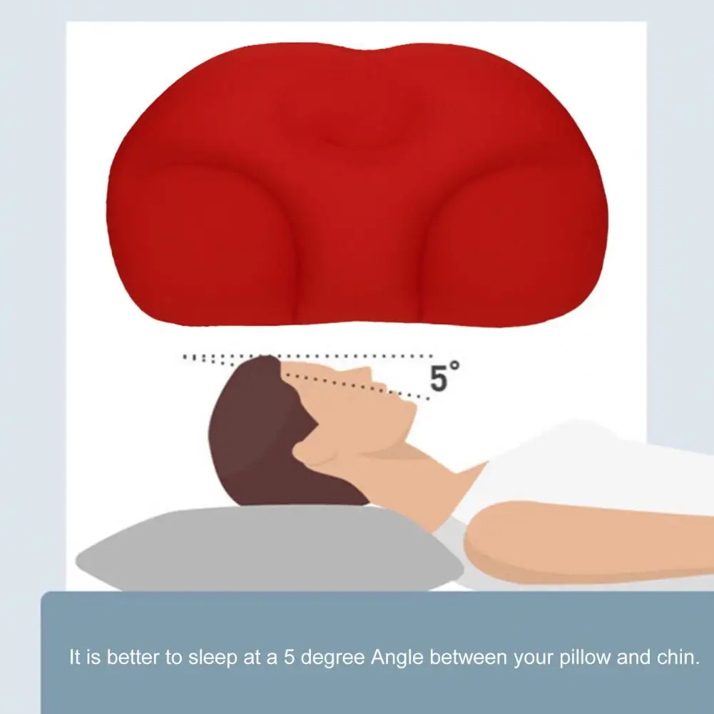 Pressure Dispersing Pillow 3d Ergonomic Design Pillow Soft Neck Support Cushion for Home Travel for Adults for Sleeping