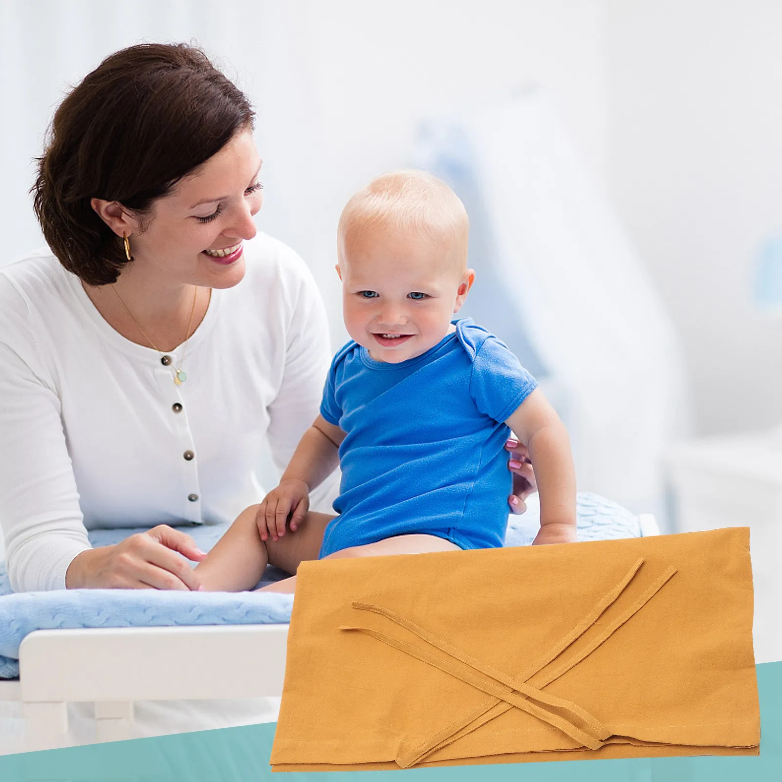 

1Pcs Baby Diaper Changing Pad Cover Breathable Cotton Fabric Reusable Washable Soft Skin Friendly Nappy Table Protector Baby