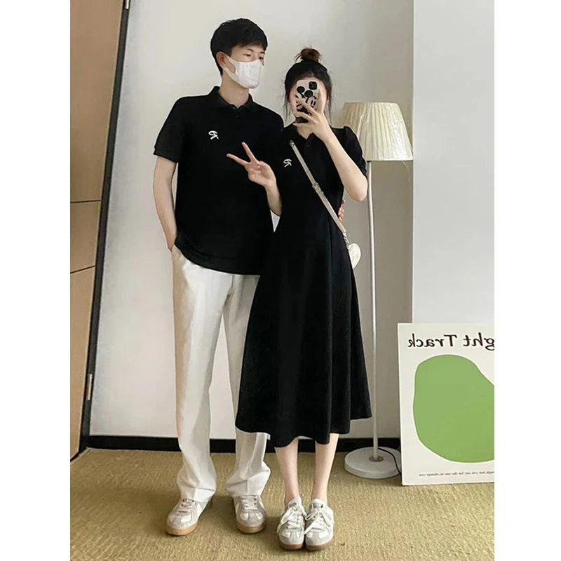   Ensemble t-shirt et jupe ort Sve pour Couple, Design assorti, tendance, une pièce, été 2024