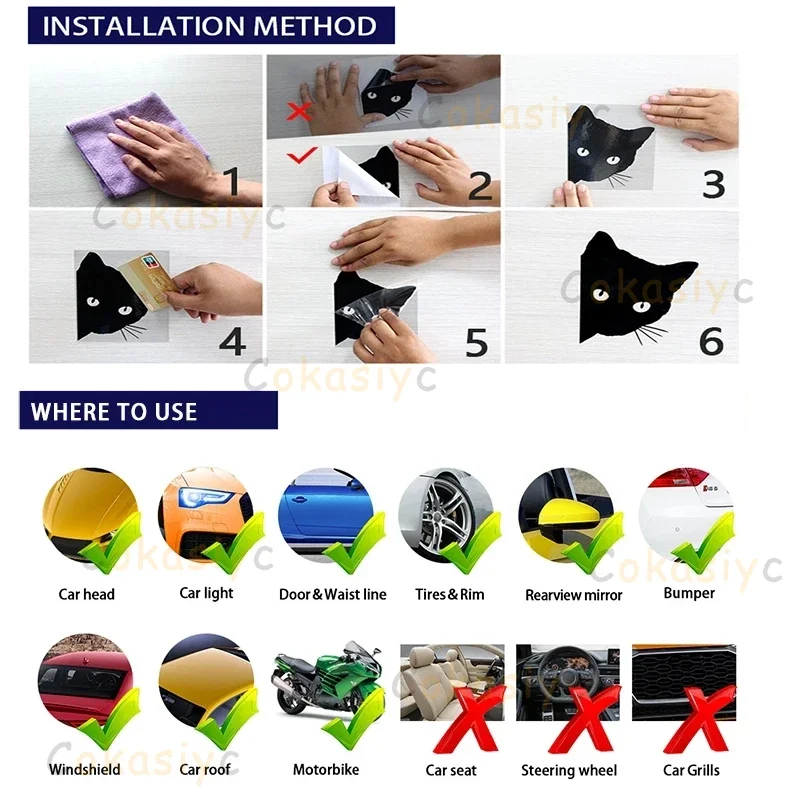 شخصية ممزقة علم صومالي جسم السيارة ملصق سيارة كرتوني مادة مقاومة للماء سهلة التطبيق الديكور الإبداعي #3