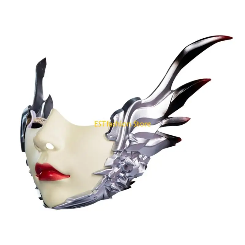 Y5GC gevleugelde maskerade masker voor vrouwen mannen maskerade cosplay half gezicht masker gevleugelde Halloween kostuummasker