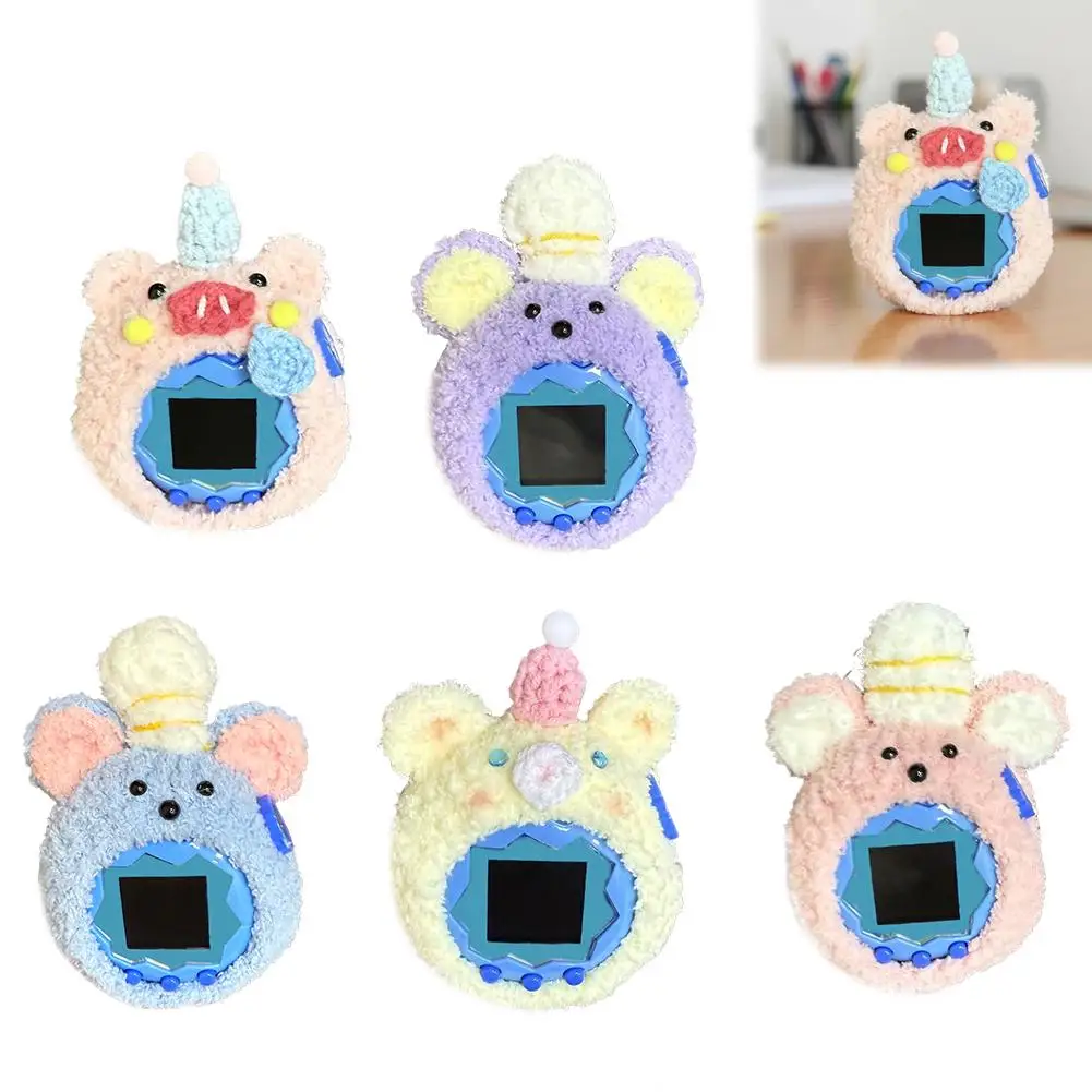 For Tamagotchi Paradise Plush Protective Case Handmade Crochet Yarn Electronic Pets Decorative Cover