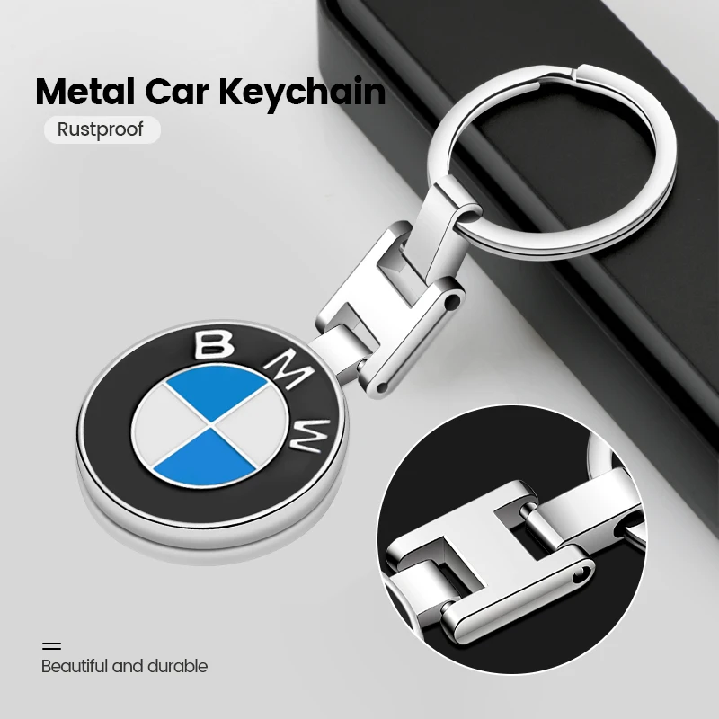 3D Metal Car Logo Key Chain Keyring Auto Interiors Accessories For BMW M Power Performance M3 M5 X1 X3 X5 X6 E39 E36 E60