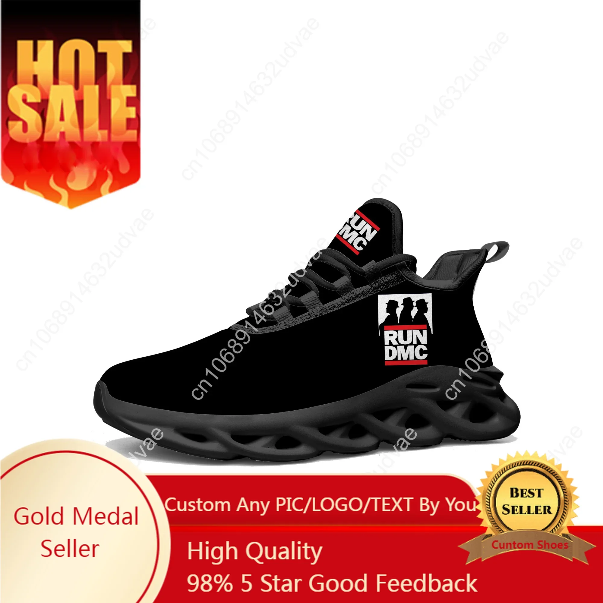 

Run DMC Flats Sneakers Mens Womens Sports Running Shoes High Quality DIY Sneaker Lace Up Mesh Footwear Tailor-made Shoe